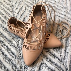 CHARLOTTE RUSSE blush ballet flats